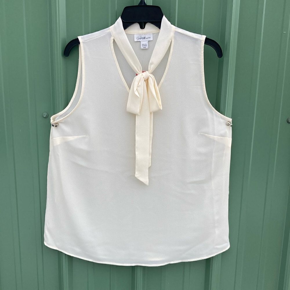 Women's Sleeveless Lightweight Blouse Top Shirt Size L